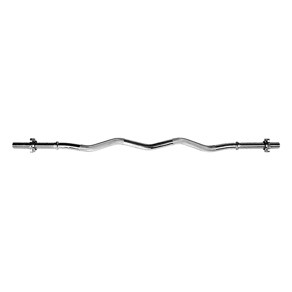Heavy Duty EZ Curl Barbell – Weightlifting Bar with Spinlock Collars for Gym Training - RnR Galore