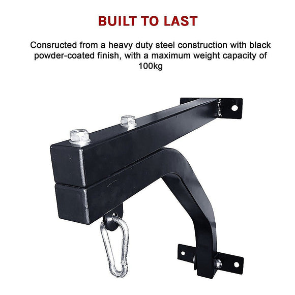 Heavy Duty Punch Bag Wall Bracket – Steel Boxing Bag Holder for Home Gym - RnR Galore