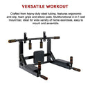 Heavy Duty Wall Mounted Power Station Pull Up Dip Knee Raise Bar - RnR Galore