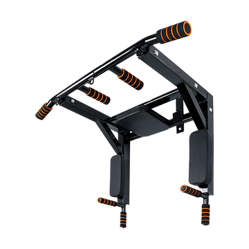 Heavy Duty Wall Mounted Power Station Pull Up Dip Knee Raise Bar - RnR Galore