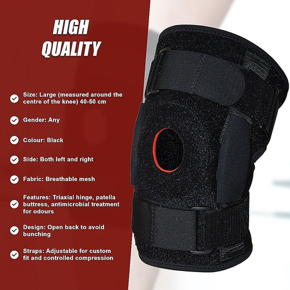 Hinged Knee Brace Support ~ ACL MCL ligament Runner's Knee - RnR Galore