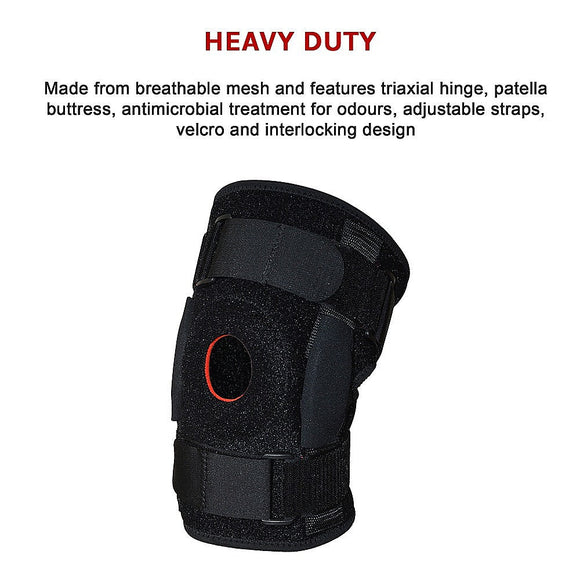 Hinged Knee Brace Support ~ ACL MCL ligament Runner's Knee - RnR Galore
