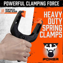 HORUSDY 32Pc 7" Nylon Spring Clamp Extra Large Rubber Non - Slip Grip Handle Clips - RnR Galore