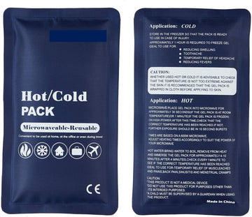 HOT COLD PACK Reusable First Aid Ice Heat Gel Packs Microwaveable Pain Relief - RnR Galore