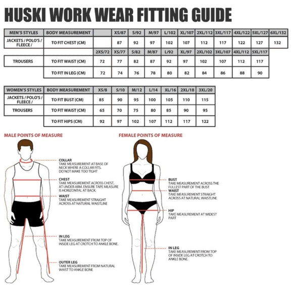 HUSKI Mens Cargo Shorts Work Casual Workwear - Bone - 3XL (107cm Waist) - RnR Galore