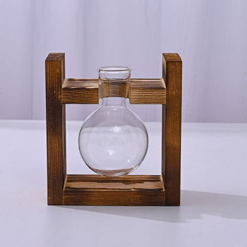 HydroponicWoodenFramewithSnap - On - SphericalSingleBottle - RnR Galore