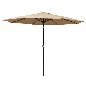 Instahut 3m Outdoor Umbrella Beach Pole Garden Patio Tilt Beige - RnR Galore