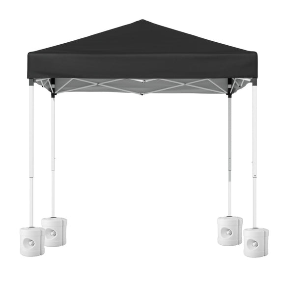 Instahut Gazebo 2x2m Outdoor Patio Garden Marquee Shade w/ Base Pods Black - RnR Galore