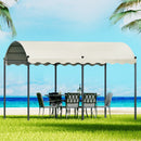 Instahut Gazebo Marquee 4x3m Outdoor Event Wedding Tent Camping Party Shade Iron Art Canopy Beige - RnR Galore