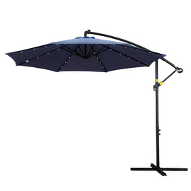 Instahut Outdoor Umbrella 3M Cantilever Beach LED Umbrellas Garden Shade Patio - RnR Galore