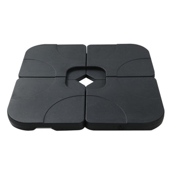 Instahut Outdoor Umbrella Base 50cm 4 Plates Stand Pod Cantilever - RnR Galore