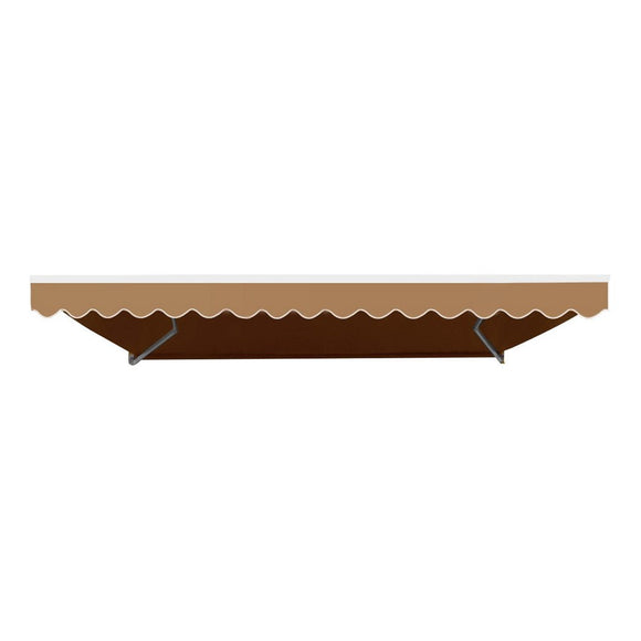 Instahut Retractable Folding Arm Awning Manual Sunshade 2.5Mx2M Beige - RnR Galore