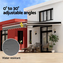 Instahut Retractable Folding Arm Awning Manual Sunshade 4.5Mx3M Grey - RnR Galore