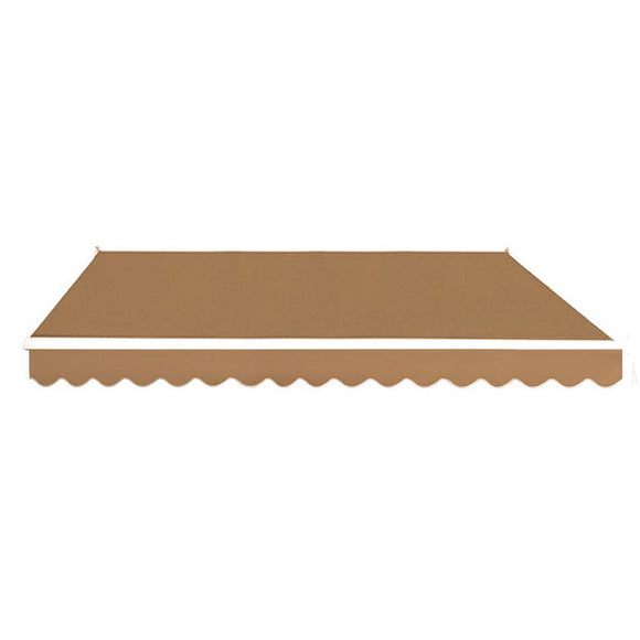Instahut Retractable Folding Arm Awning Motorised Remoter Sunshade 2.5Mx2M Beige - RnR Galore