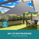 Instahut Waterproof Shade Sail Shade cloth 220GSM Canopy 3x5m - RnR Galore