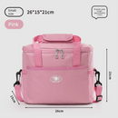 Insulated Lunch Bag Thermal Cooler Tote with Adjustable Shoulder Strap Waterproof Lining for Work School & Picnics Pink Small - RnR Galore