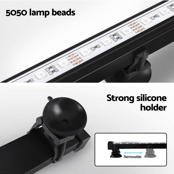 i.Pet Aquarium Light Submersible 52CM Air Bubble LED Light - RnR Galore