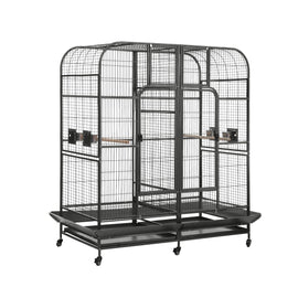 i.Pet Bird Cage Extra Large Aviary 185cm Pet Parrot Cage Castor Wheel Removable Divider - RnR Galore