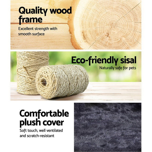 i.Pet Cat Tree 70cm Scratching Post Tower Scratcher Trees Wood Condo House Toys - RnR Galore