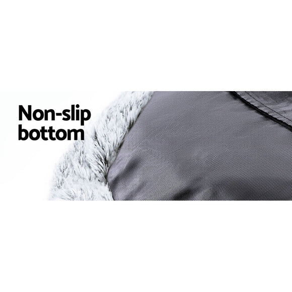 i.Pet Pet Bed Dog Cat 110cm Calming Extra Large Soft Plush Light Charcoal - RnR Galore