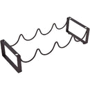 Iron Wine Rack Bottle Holder Metal Display Stand Tabletop Decorative Storage - Brown - RnR Galore