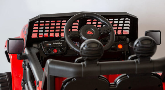 Jeep Inspired Remote Controlled Ride - on Electric Car (Red) - RnR Galore