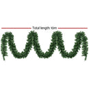 Jingle Jollys 10M Christmas Garland LED Lights Party Xmas Decorations 700 TIPS - RnR Galore