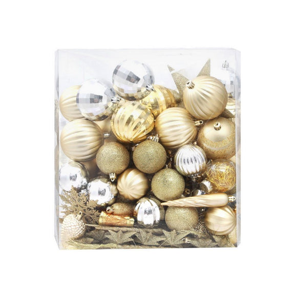 Jingle Jollys 125pcs Christmas Tree Decorations Set Baubles Ornaments Party - RnR Galore