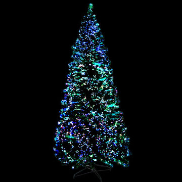 Jingle Jollys 1.8m Christmas Tree Optic Fibre LED Xmas tree 300 Tips - RnR Galore