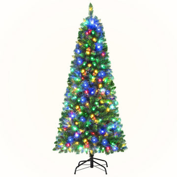 Jingle Jollys 1.8M Pre - lit Christmas Tree 8 Mode Multi Colour 200 LED Light Xmas - RnR Galore