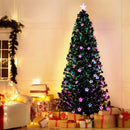 Jingle Jollys 2.1m Christmas Tree Optic Fibre LED Xmas tree Multi Colour - RnR Galore