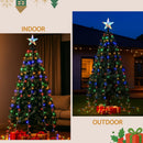 Jingle Jollys 2.5M Christmas Lights Waterfall String Light 300 LED Star Topper - RnR Galore