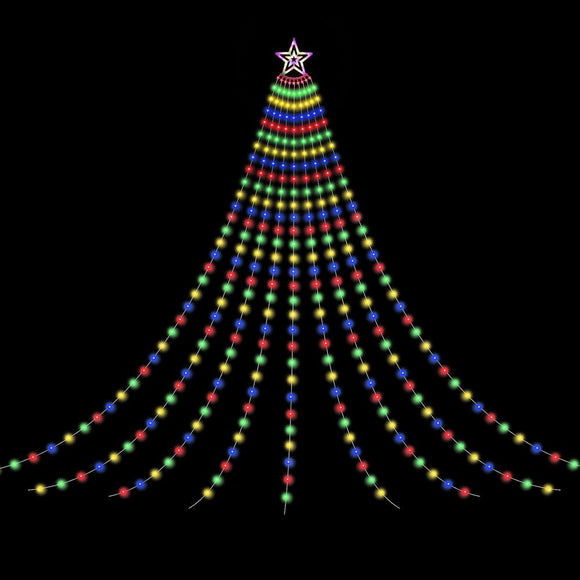 Jingle Jollys 3.8M Christmas Lights Waterfall String Light 340 LED - RnR Galore