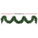 Jingle Jollys 5M Christmas Garland LED Lights Party Xmas Decorations 380 TIPS - RnR Galore