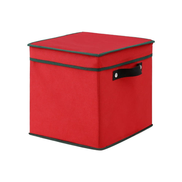 Jingle Jollys Christmas Baubles Storage Box 64 Dividers Xmas Ornaments Container - RnR Galore