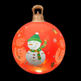 Jingle Jollys Christmas Inflatable Ball 60cm Illuminated Led Snowman Xmas Decor - RnR Galore