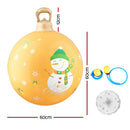 Jingle Jollys Christmas Inflatable Ball 60cm Led Illuminated Snowman Xmas Decor - RnR Galore