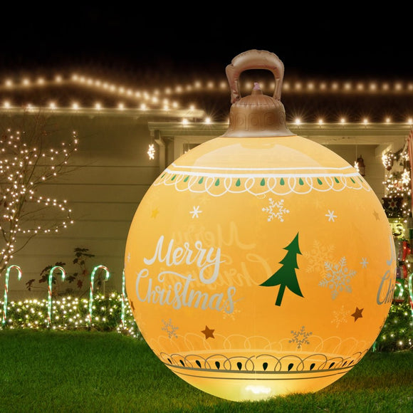 Jingle Jollys Christmas Inflatable Ball 60cm Led Illuminated Xmas Decoration - RnR Galore