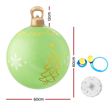 Jingle Jollys Christmas Inflatable Ball 60cm Led Illuminated Xmas Decoration - RnR Galore