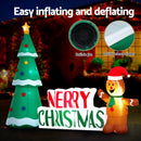 Jingle Jollys Christmas Inflatable Gingerbread Man 1.5M Height LED Decorations Illuminated - RnR Galore
