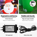 Jingle Jollys Christmas Inflatable Santa Dinosaur 3.8M Illuminated Decorations - RnR Galore