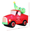 Jingle Jollys Christmas Inflatable Santa Truck 1.6M Height LED Decorations Illuminated - RnR Galore