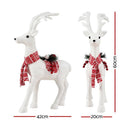 Jingle Jollys Christmas Reindeer 60cm Glitter Deer Ornaments Party Decorations - RnR Galore
