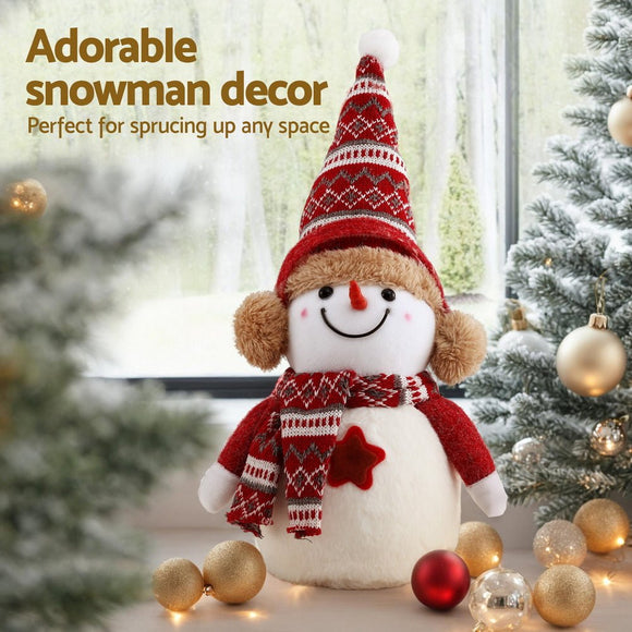 Jingle Jollys Christmas Snowman Handicraft Ornaments Party Decorations 35cm - RnR Galore