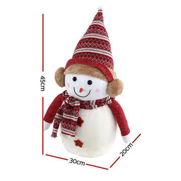 Jingle Jollys Christmas Snowman Handicraft Ornaments Party Decorations 45cm - RnR Galore