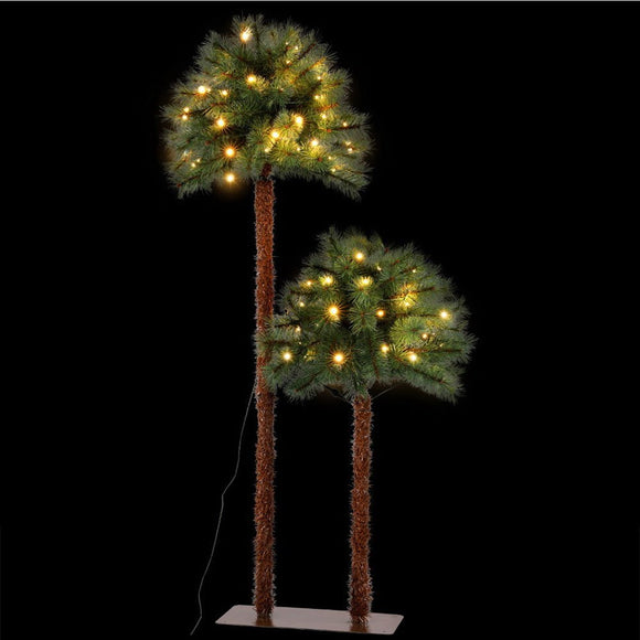 Jingle Jollys Christmas Tree 1.5+1m LED Xmas Palm Tree Party Decorations 2 in 1 - RnR Galore