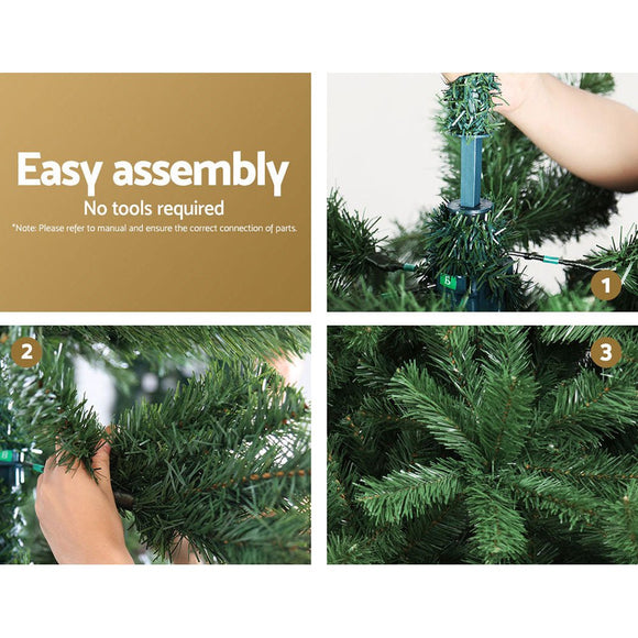 Jingle Jollys Christmas Tree 1.8m Green Xmas Tree Decorations 650 Tips - RnR Galore