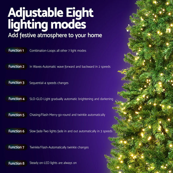 Jingle Jollys Christmas Tree 1.8m LED Xmas Tree Decorations 874 Tips - RnR Galore