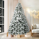 Jingle Jollys Christmas Tree 1.8m Snow Flocked Xmas Tree Decorations 468 Tips - RnR Galore