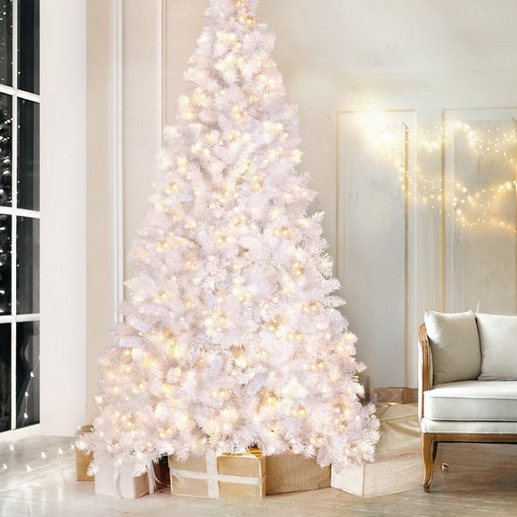 Jingle Jollys Christmas Tree 2.1m 500 LED Xmas Tree Decorations White 1260 Tips - RnR Galore